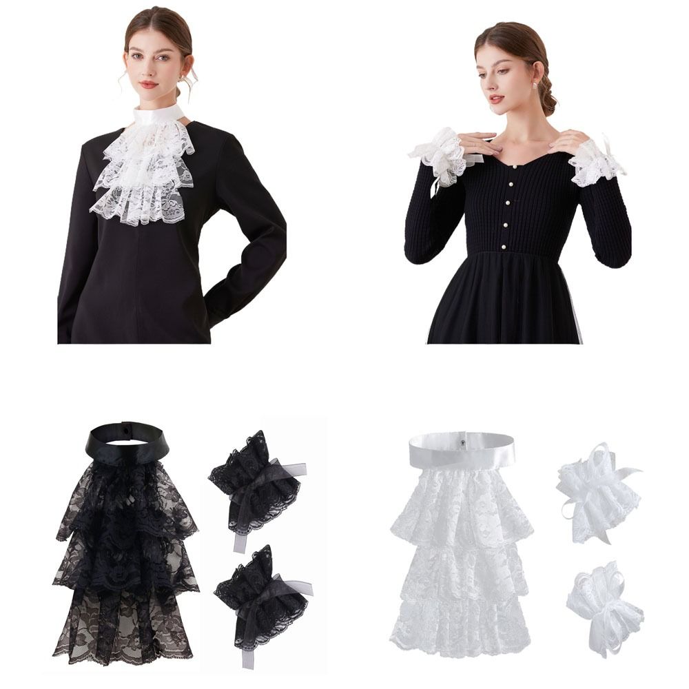 Men Accessories For Wrist - Gola Jabot de Renda Vitoriana da