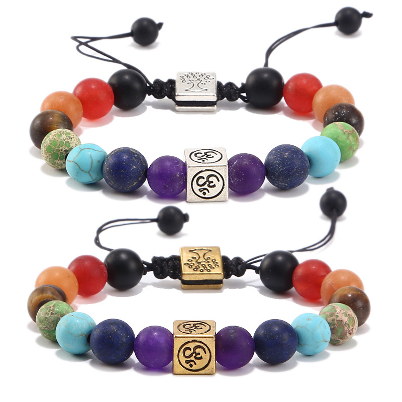 Men Accessories India - 7 chakra pulseiras para mulheres homens