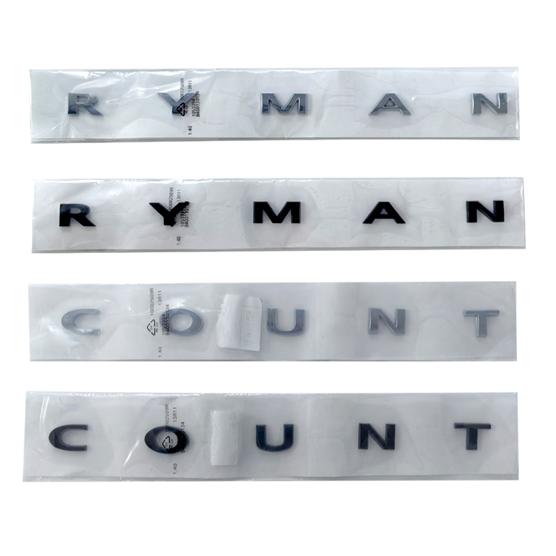 Men Accessories Logo - Emblema 3D ABS Cromado Preto Countryman