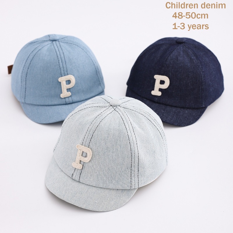 Hat Snapback Cap - Boné de Beisebol Infantil em Jeans