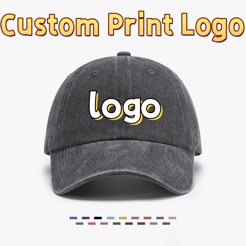 Hat Snapback Cap - Bonés de Beisebol de Algodão Lavado