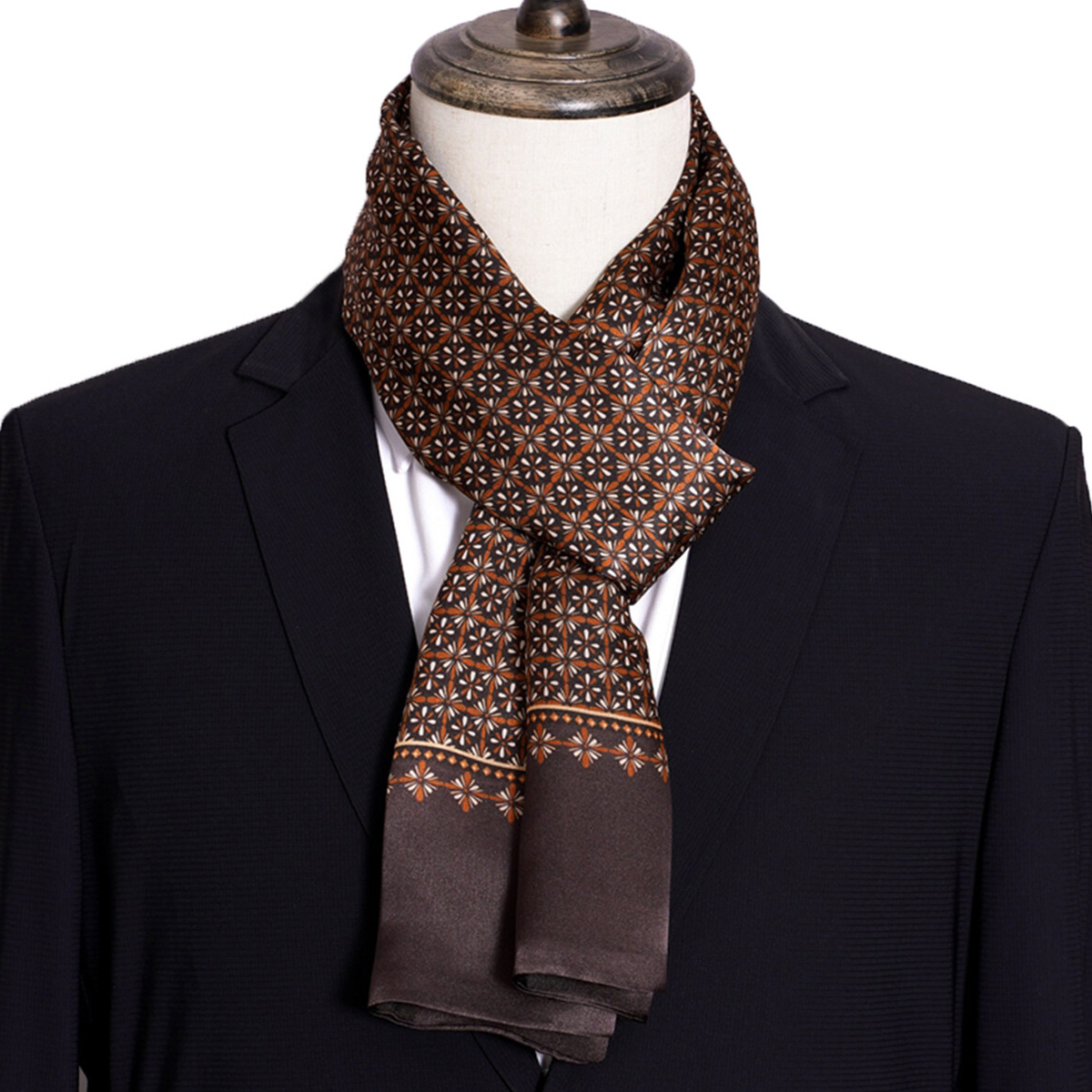 Novo lenço de seda listrado ma - Men'S Accessories Premium avaliação e preço