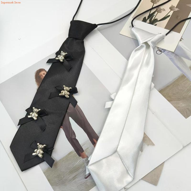 Q5WE Elegante Gravata Preta Pr - Men'S Accessories Premium avaliação e preço