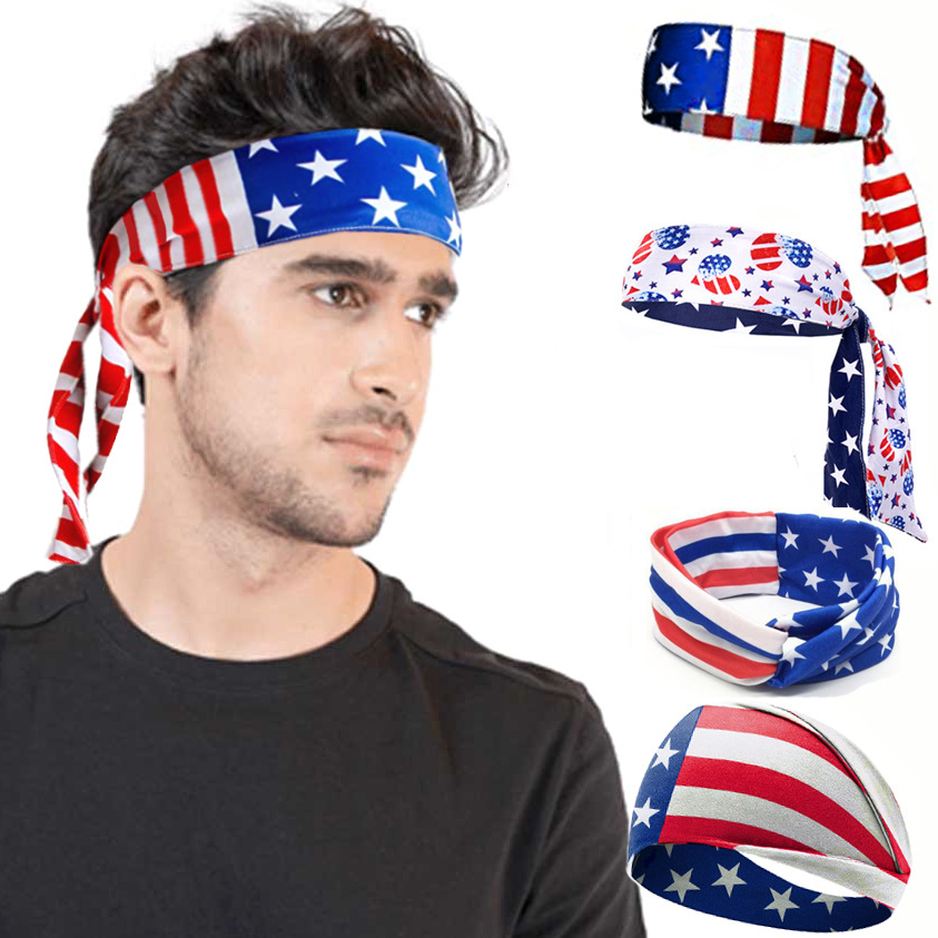 Faixa de Cabelo com Bandeira d - Men'S Yoga Accessories avaliação e preço