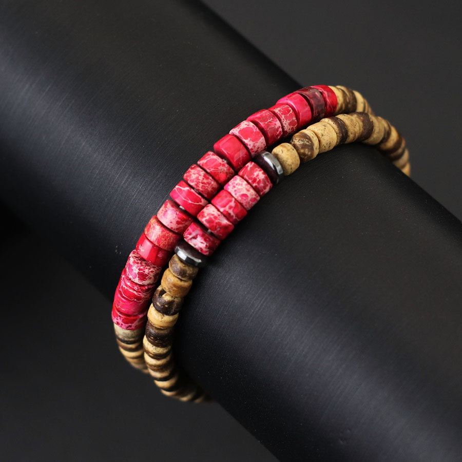 Conjunto de pulseiras com cont - Men'S Yoga Accessories avaliação e preço
