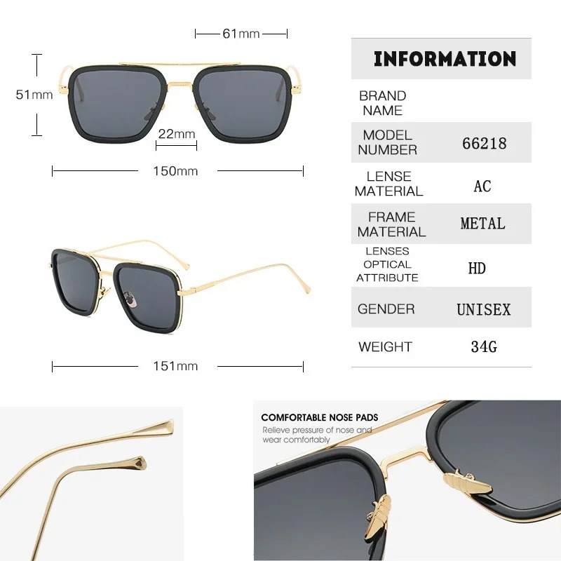 Óculos de Sol Steam Punk Tony  - Men'S Accessories Glasses avaliação e preço